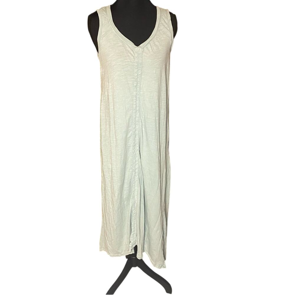 Saturday Sunday by Anthropologie Cotton Sleeveless Maxi Dress in Soft Green XS